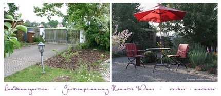 Gartenplanung Renate Waas Landhausgarten modern vorher nachher